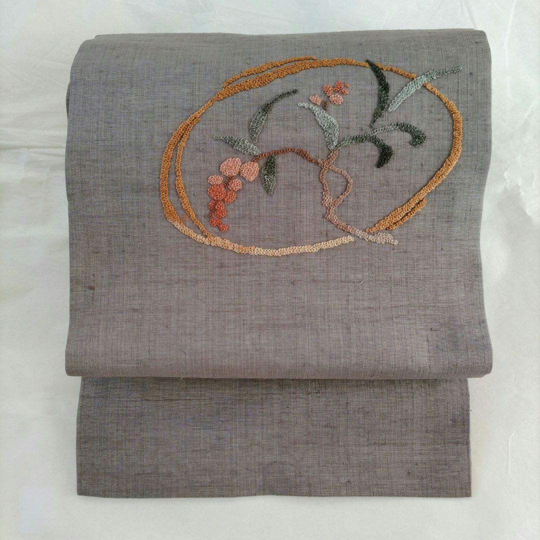 ラナン 【美品】名古屋帯 相良刺繍