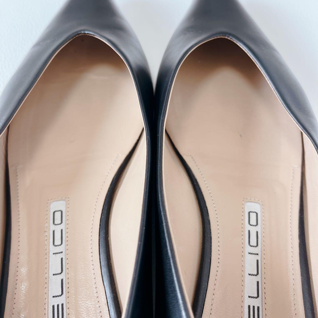 超美品✨PELLICOフラットパンプス　ポインテッドトゥ　レザー　24.5