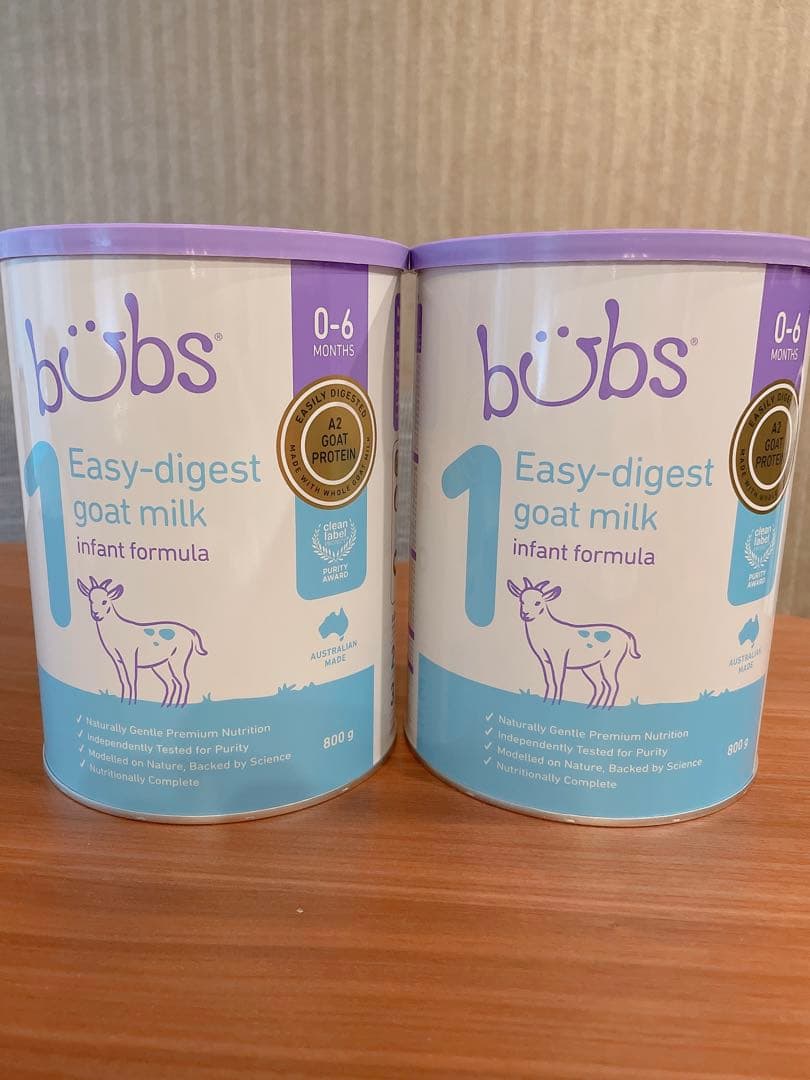Bubs バブズ　2缶　ヤギミルク　ステップ1