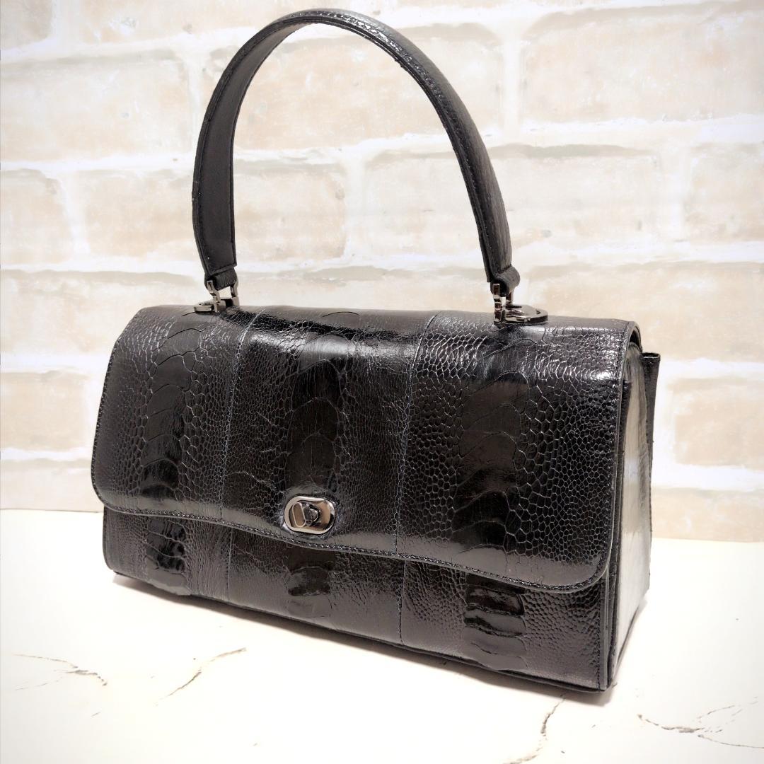 ★オーストレッグ 2WAY フォーマルバッグ/ハンドバッグ ブラック 美品 希少