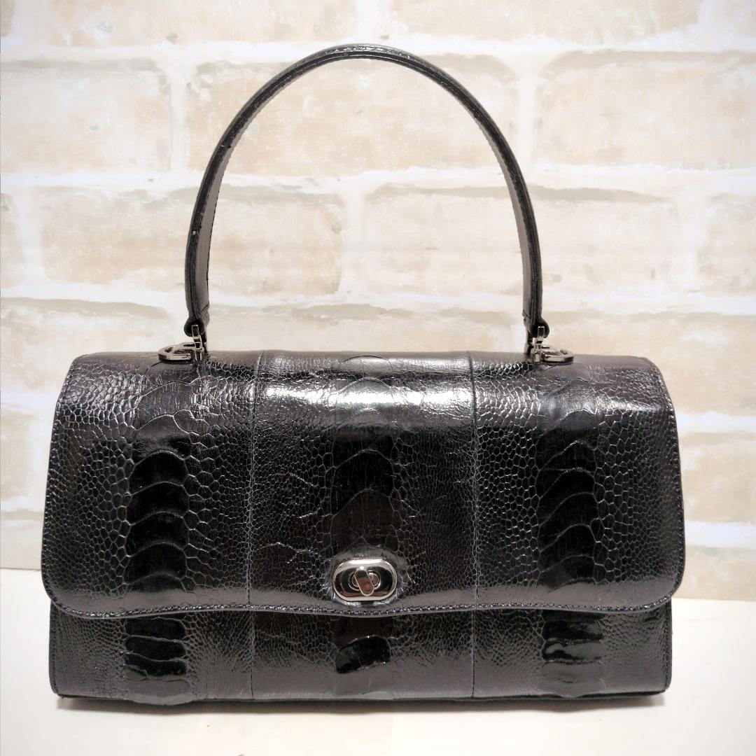 ★オーストレッグ 2WAY フォーマルバッグ/ハンドバッグ ブラック 美品 希少