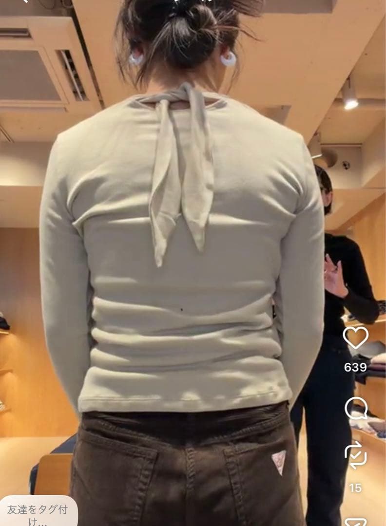 トップス SHISHIKUI Bow tie l / BLACK