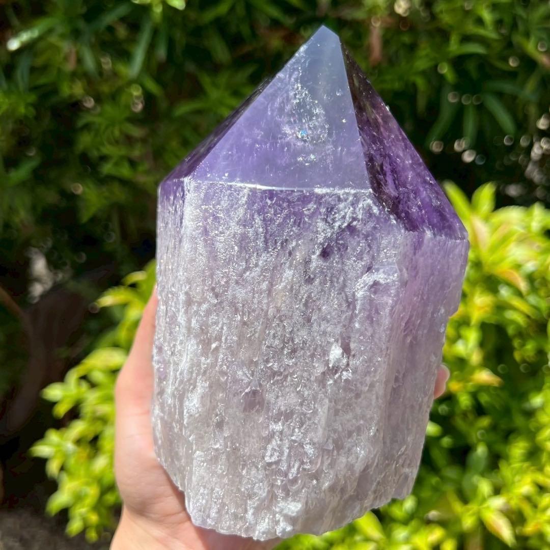 ✮超激レア✮極上の逸品✮ボリビア産 アメジスト アメトリン 六角柱 天然石 原石