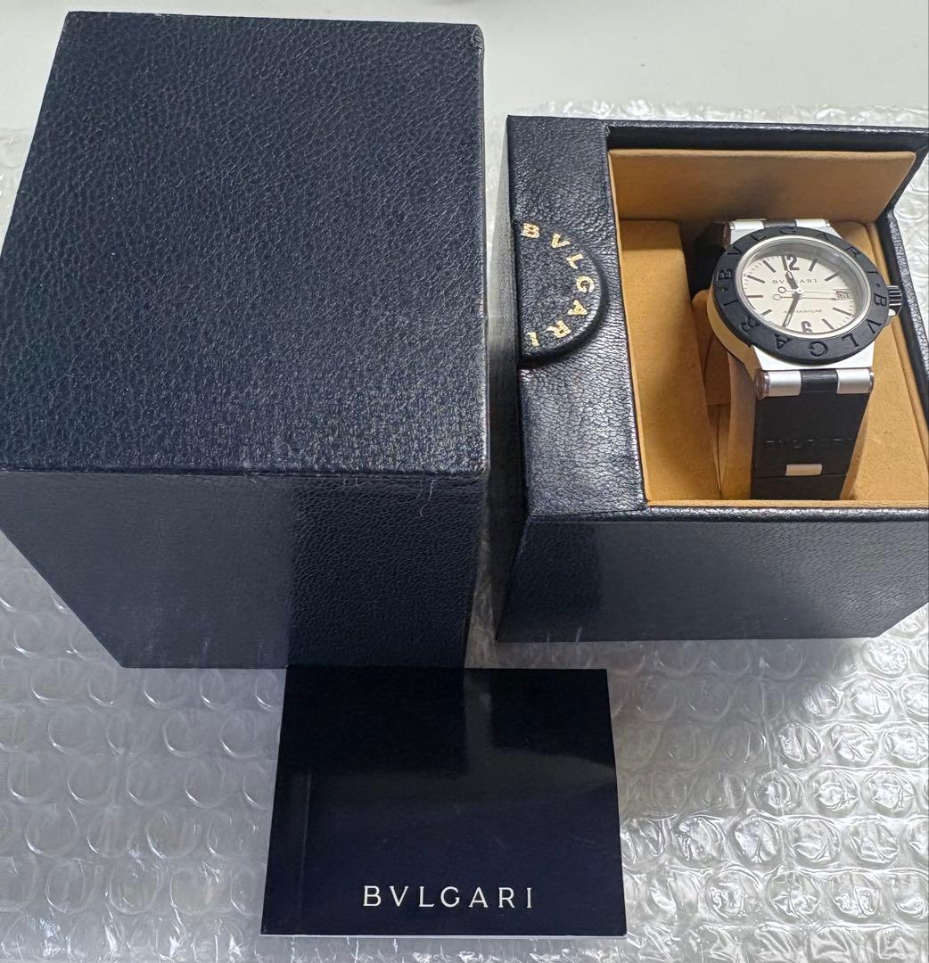 稼動品⭐️BVLGARI デイトクォーツAL29TA アルミニウム ラバーベルト