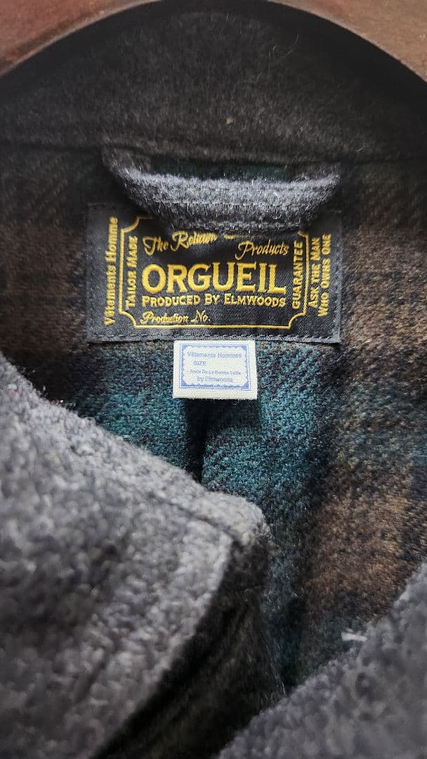 オルゲイユ　メルトンモーターサイクルコート