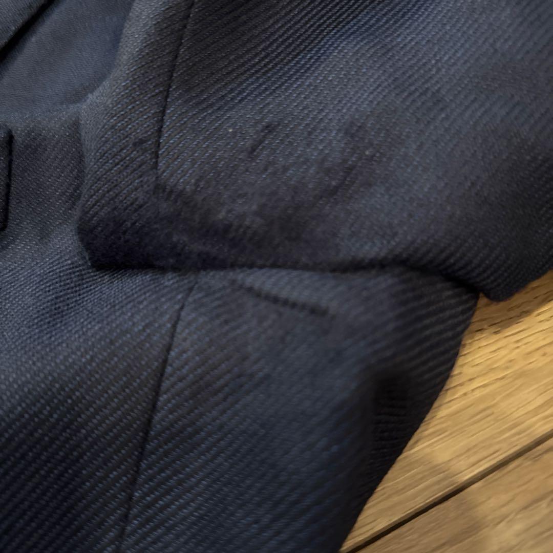 ビームスエフメンズ　紺ブレ　ウール　ネイビー テーラードジャケット 金ボタン