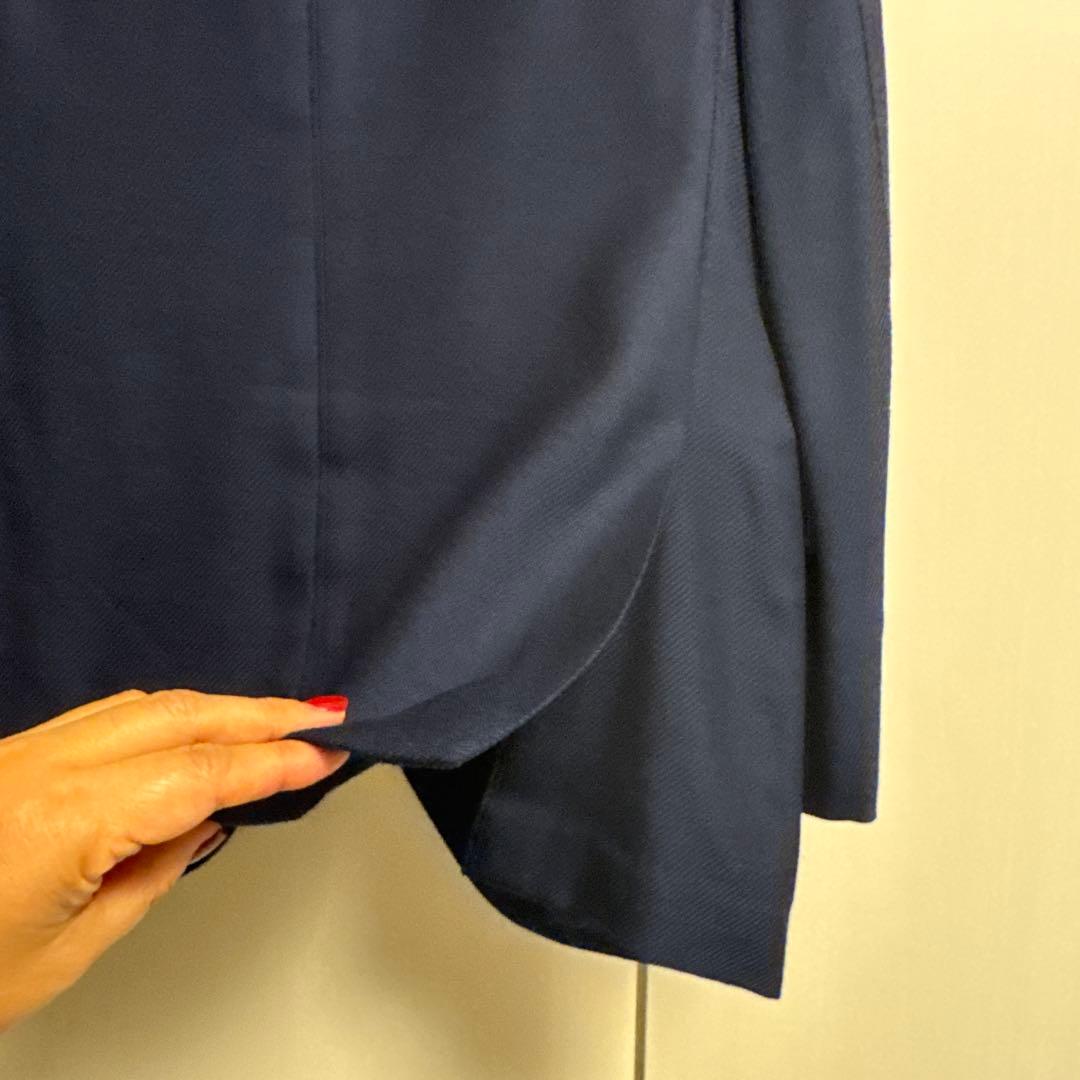 ビームスエフメンズ　紺ブレ　ウール　ネイビー テーラードジャケット 金ボタン