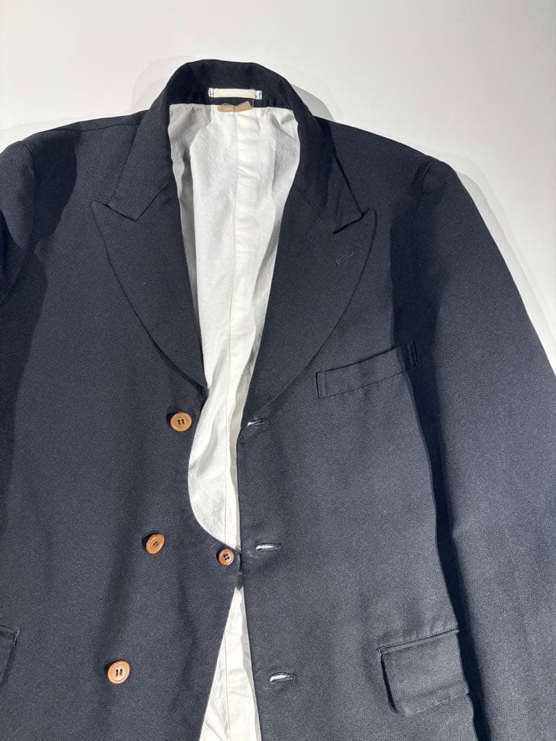 ［18SS］コムデギャルソンオムプリュス　ポリエステル縮絨ロングジャケット