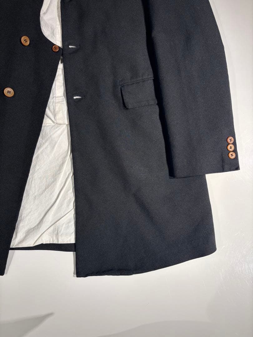 ［18SS］コムデギャルソンオムプリュス　ポリエステル縮絨ロングジャケット