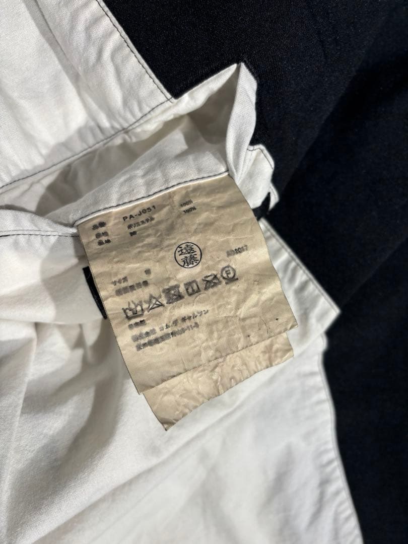 ［18SS］コムデギャルソンオムプリュス　ポリエステル縮絨ロングジャケット