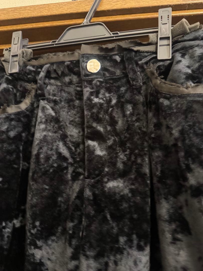 seyto Crash velour wide flare pants サイズ2