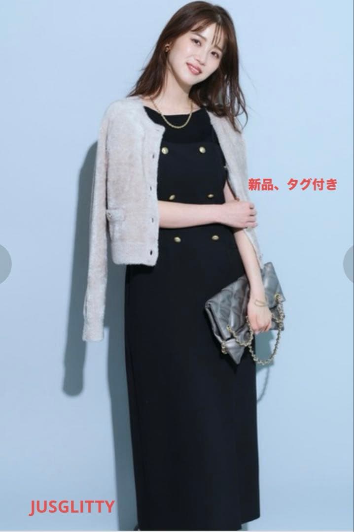 【新品、タグ付き】 JUSGLITTY テーラリング キャミ ワンピース ♡♡