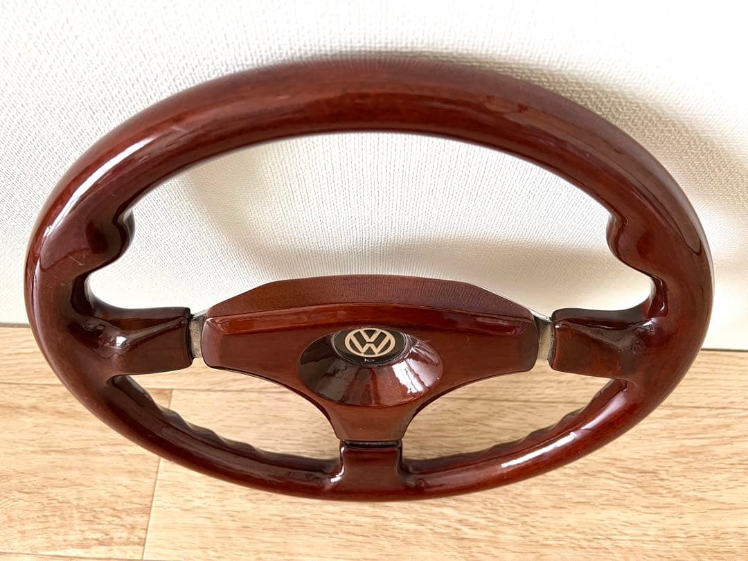 VW フォルクスワーゲン　ウッドステアリング　ハンドル　ウッド製　35cm