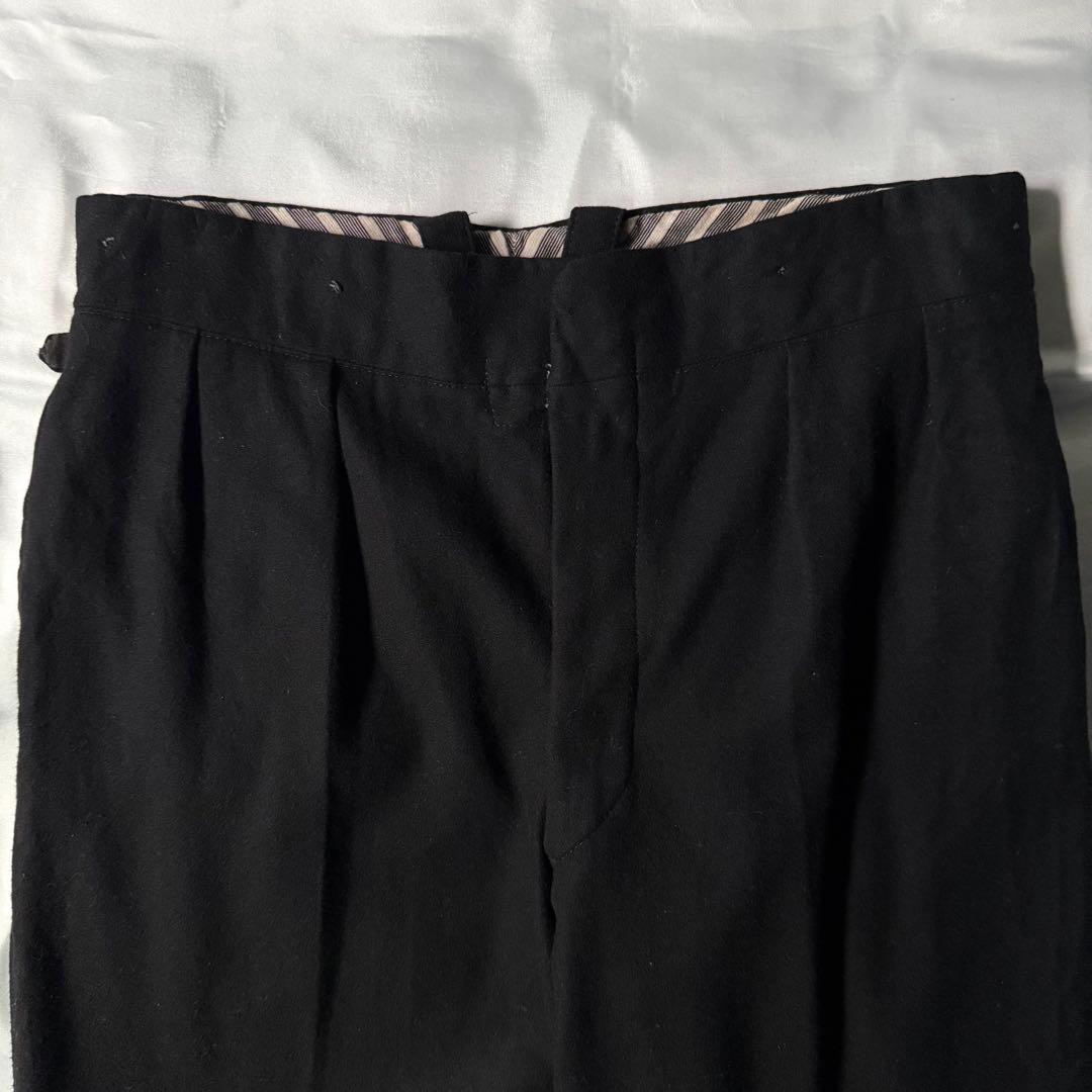 希少 50s 60s vintage ユーロ製 ブラック ウール ワークパンツ