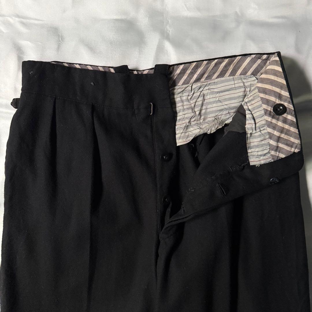希少 50s 60s vintage ユーロ製 ブラック ウール ワークパンツ