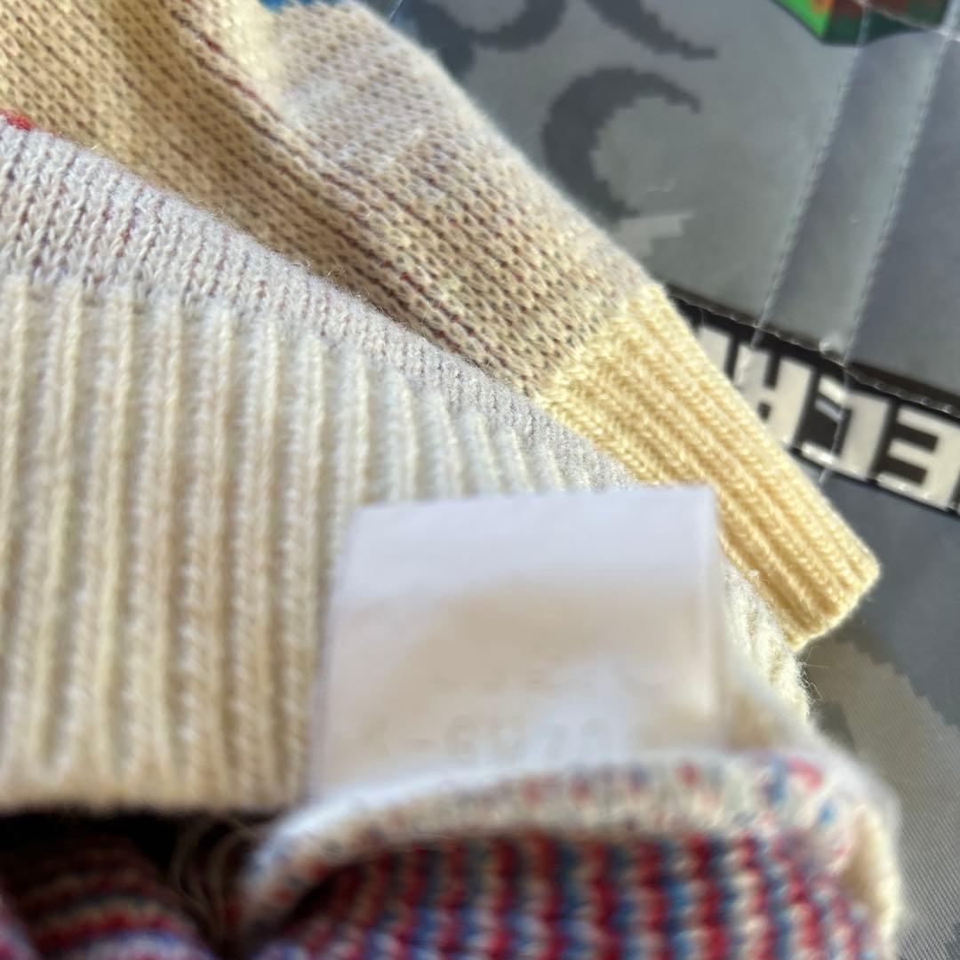 P*s様 80s レトロ　Shout! 車デザイン ニットセーター　汚れ有り