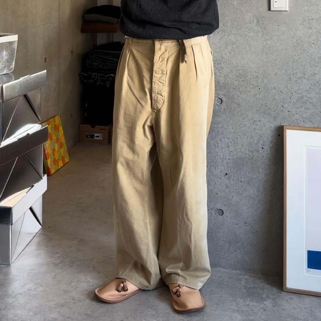 パンツ AURALEE GABARDINE PRODUCT DYED PANTS