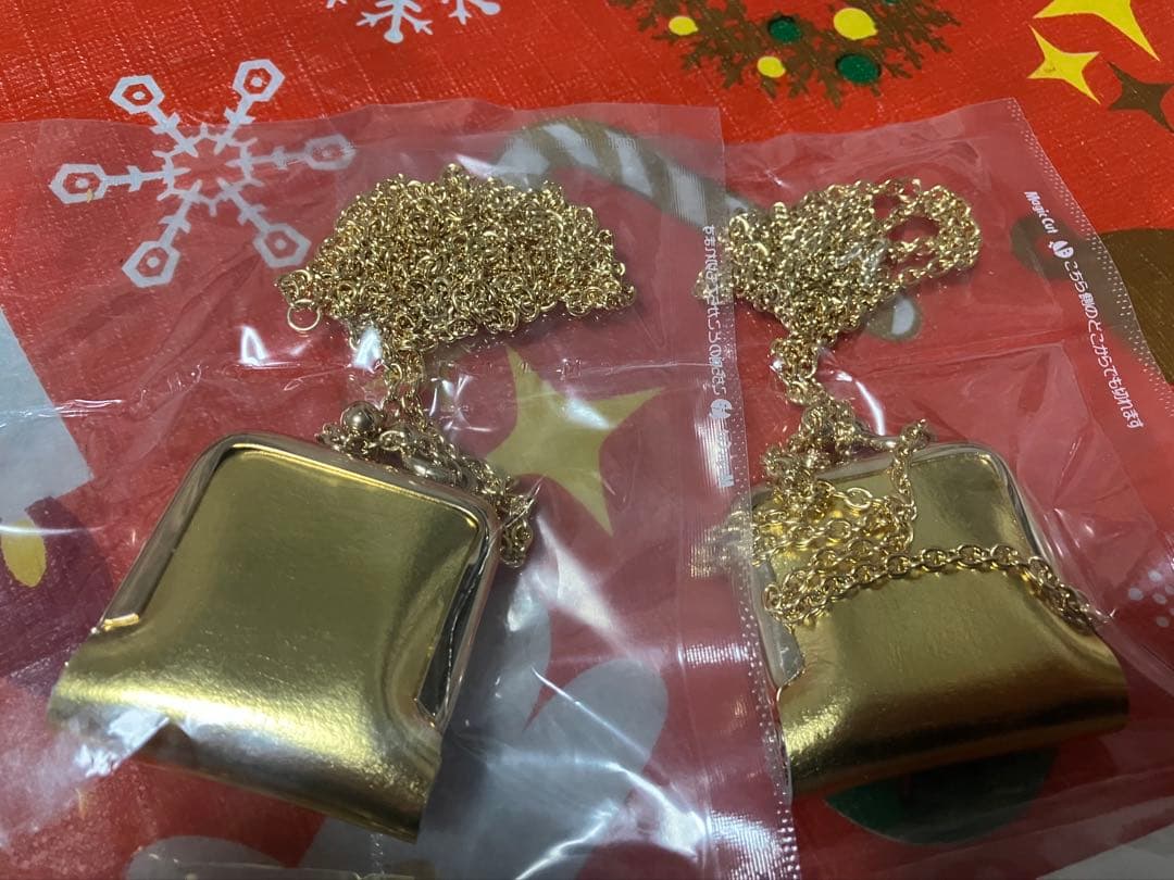 Kateゴールド メタル チェーン付きペンダント　2色セット