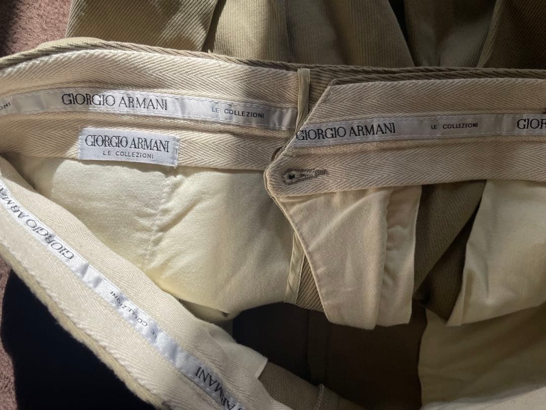 vintage GIORGIO ARMANI ピケスラックス old model