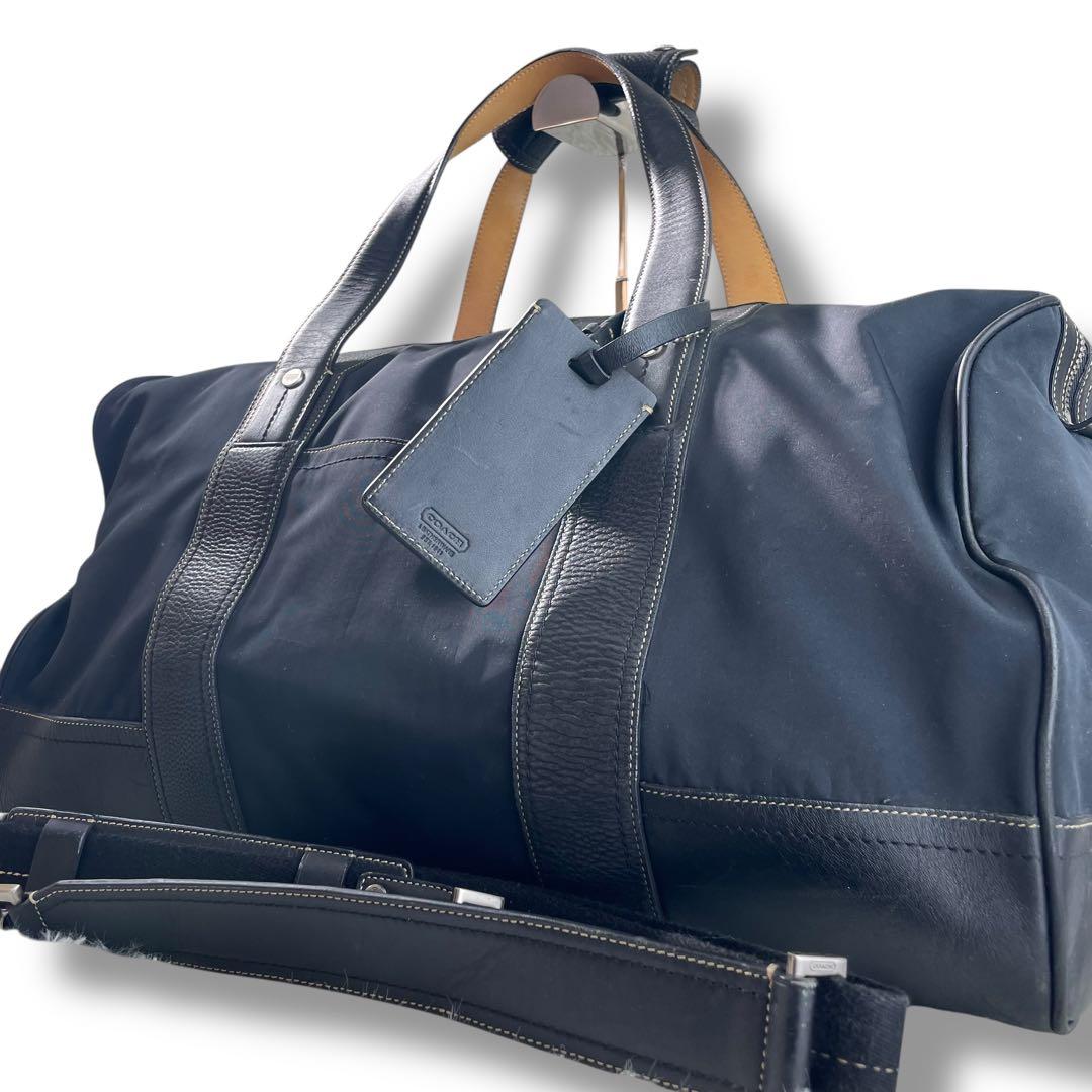 【大容量】コーチ 2way ボストンバッグ ナイロン レザー 05050