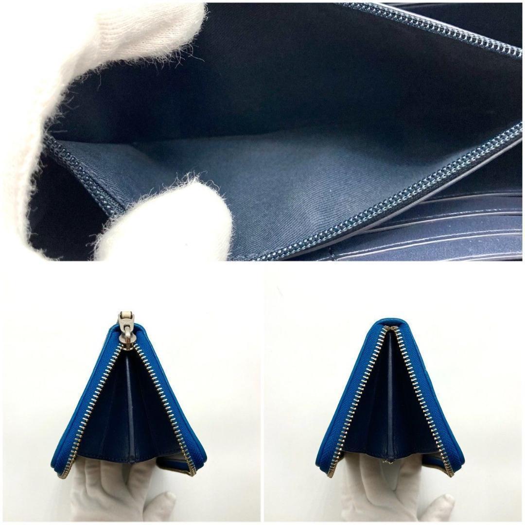 コーチ 長財布 シグネチャー レザー ブルー ベージュ カーキ ロゴ 70821