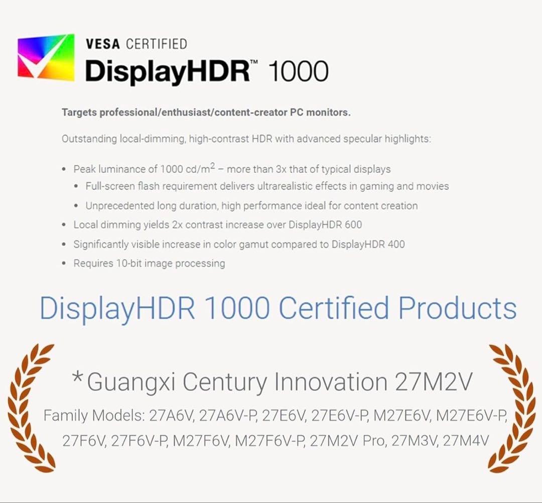 INNOCN 27M2V 27インチ 4K MiniLED モニター