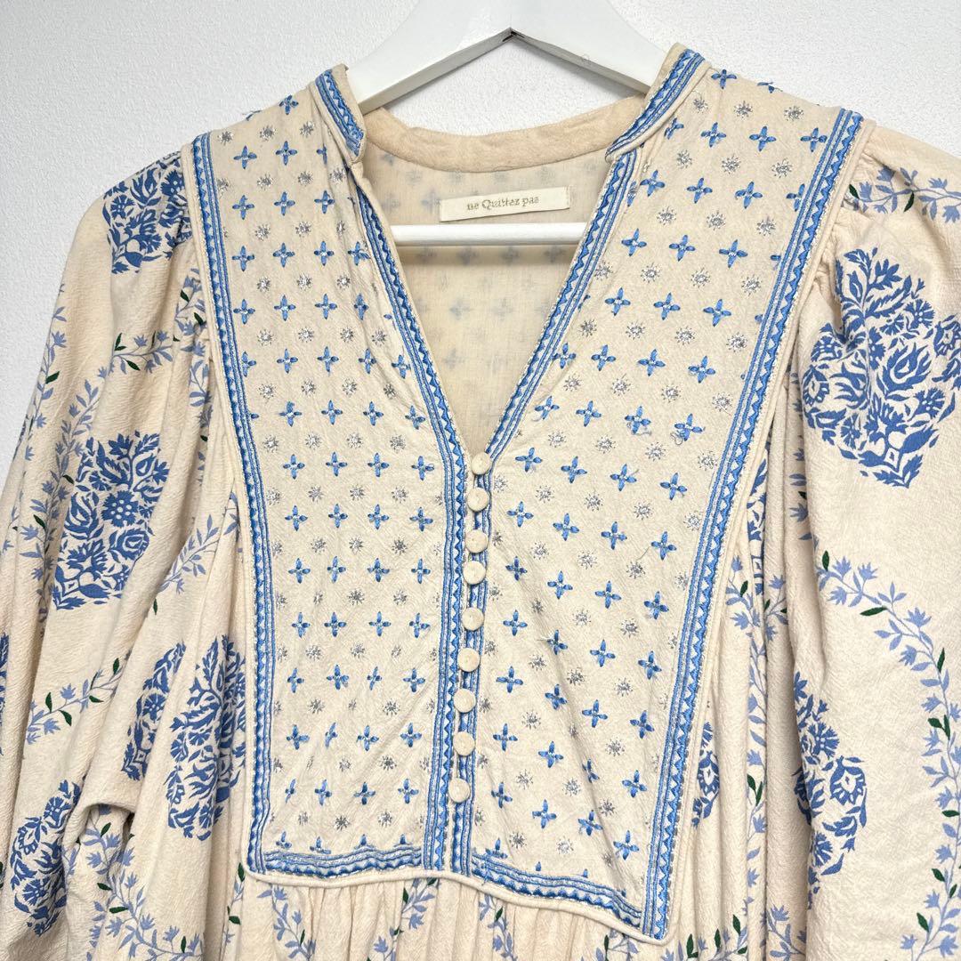 ⭐︎hanaさん専用⭐︎ ヌキテパ　刺繍　ワンピース　ショッパー付き