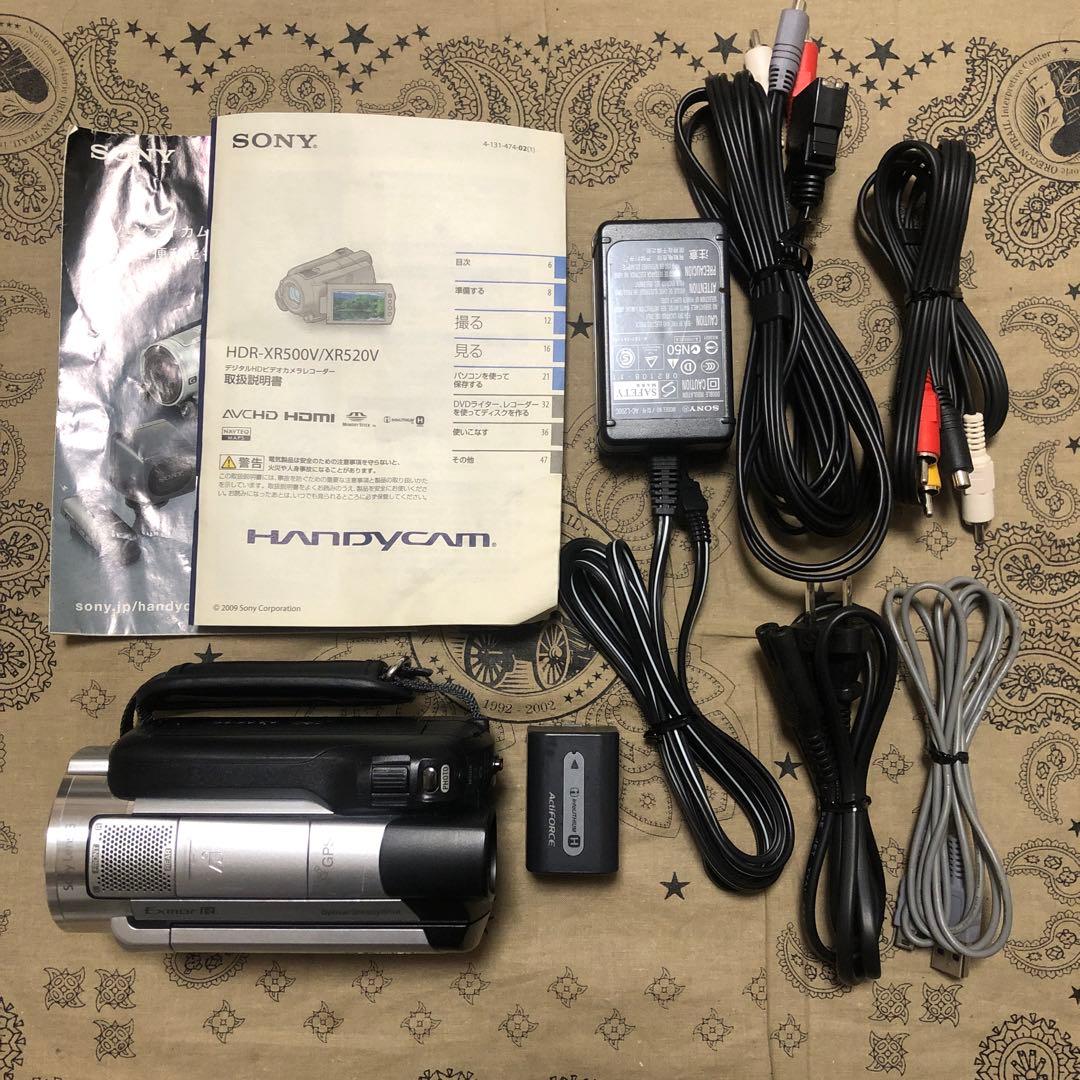 美品 SONY HDR-XR500V GPS ナイトショット機能 ビデオカメラ
