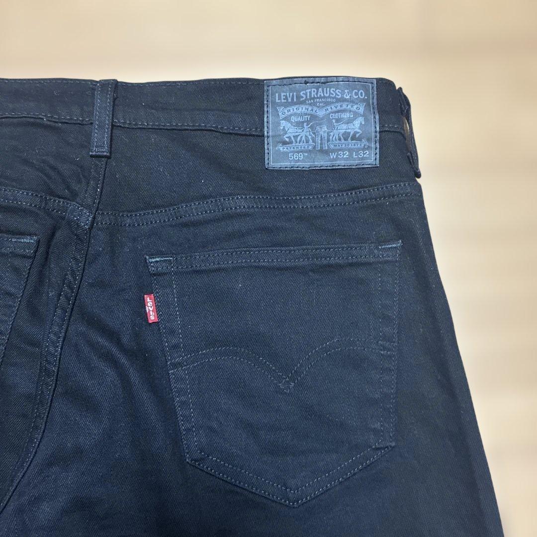 levi's569 w32 l32 black リーバイス 黒 デニム