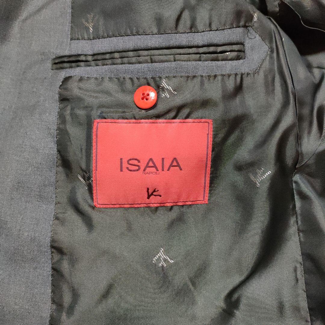 【美品】ISAIA イザイア ビジネスジャケット テーラードジャケット 黒