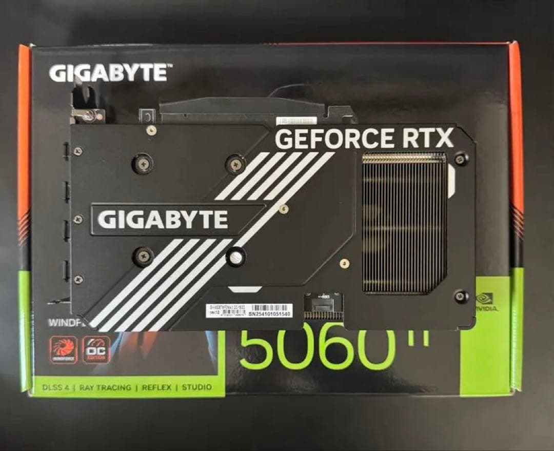 グラフィックボード・グラボ・ビデオカード GIGABYTE GEFORCE RTX 5060 Ti vram16GB
