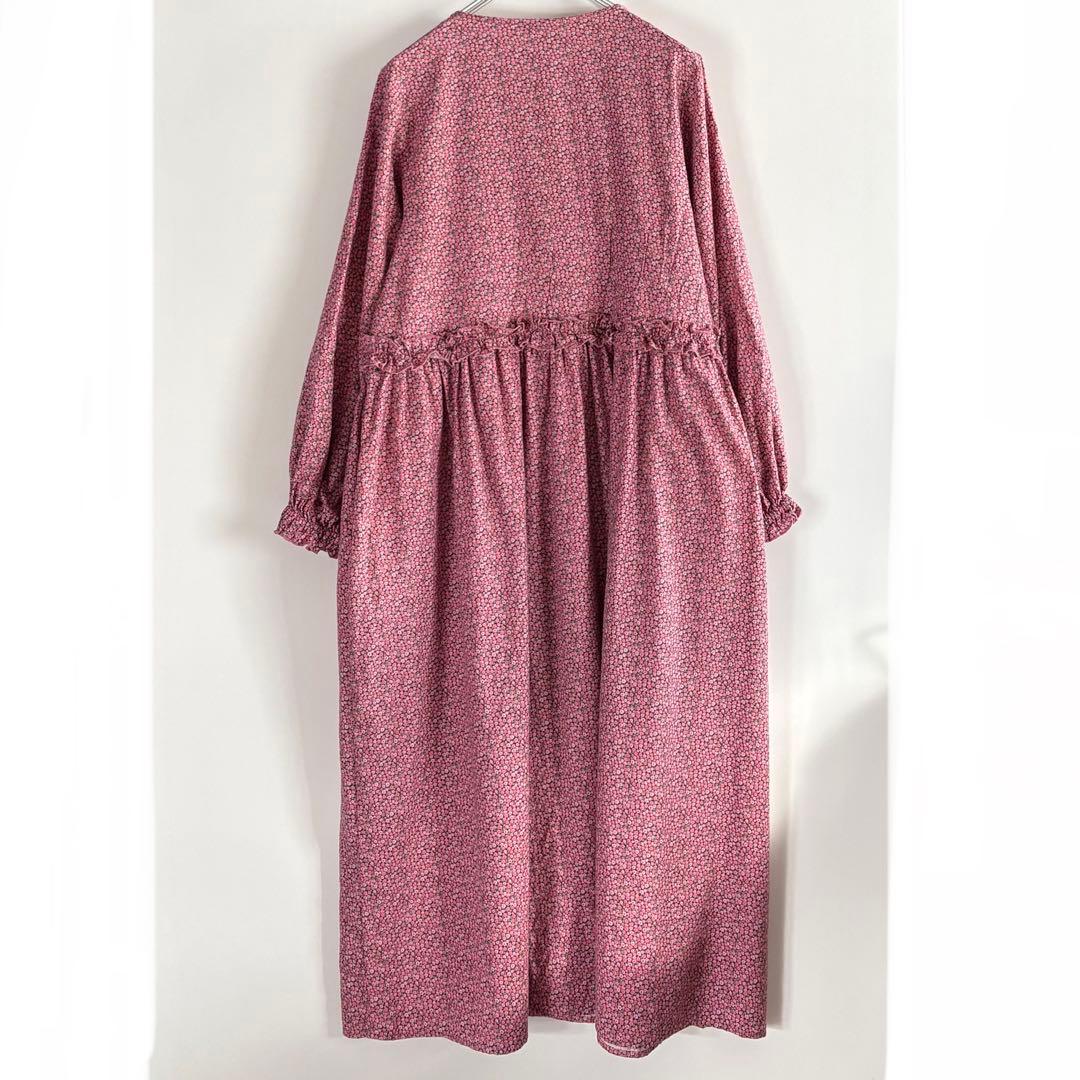 ツハル by ザマンサモスモス リバティ　PENNY柄 フリルワンピース