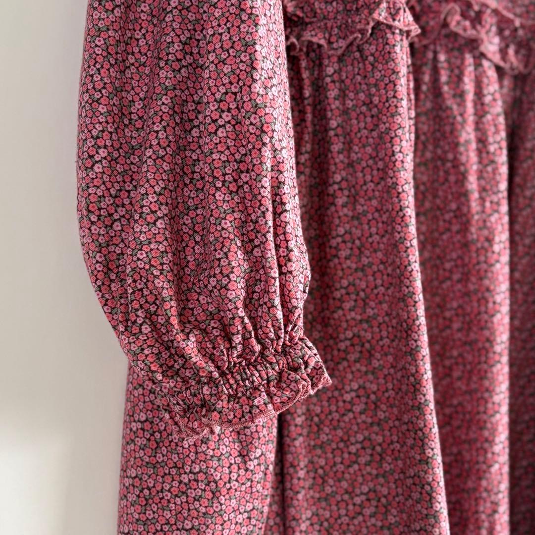 ツハル by ザマンサモスモス リバティ　PENNY柄 フリルワンピース