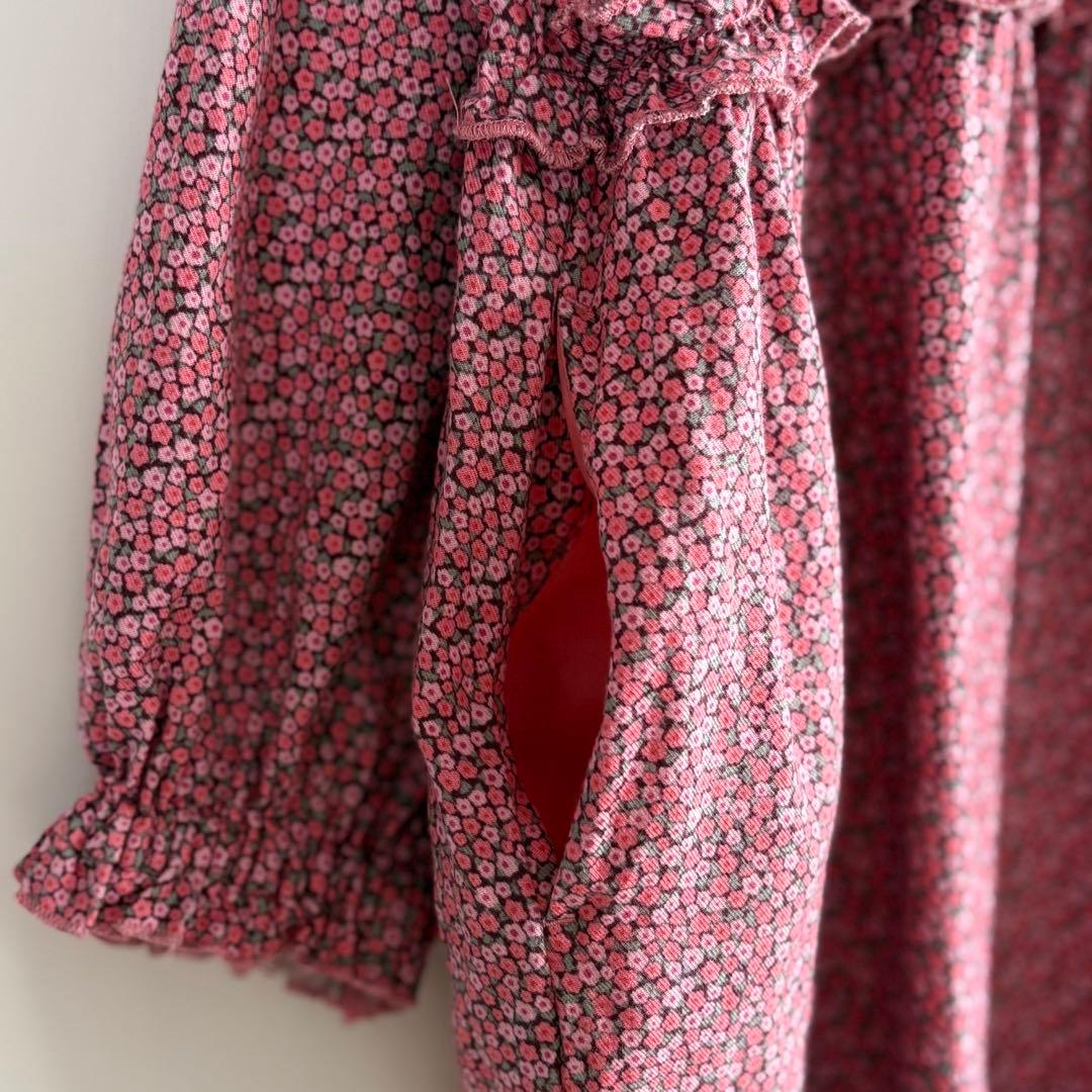 ツハル by ザマンサモスモス リバティ　PENNY柄 フリルワンピース