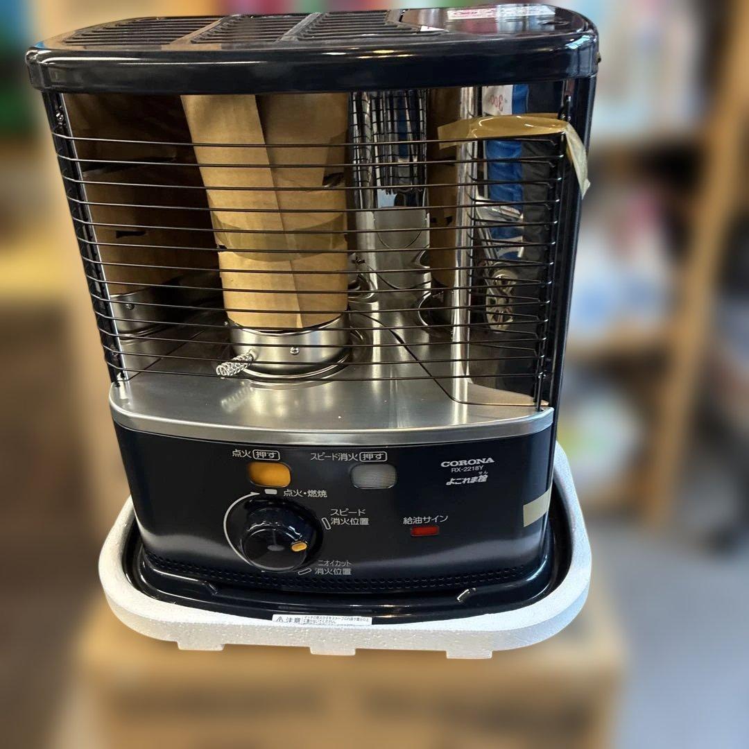 CORONA 新古品18年石油ストーブ 黒　RX-2218Y 整理番号Q
