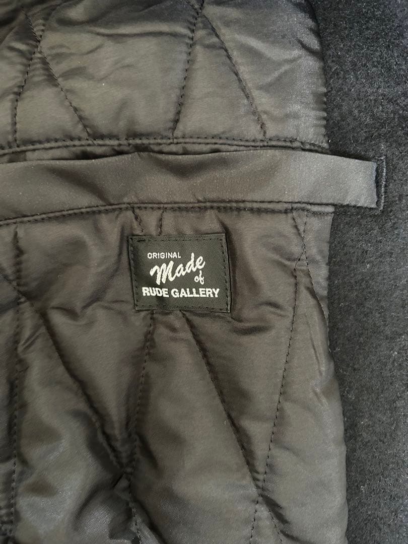 RUDE GALLERY BOA LONG COAT ブラック