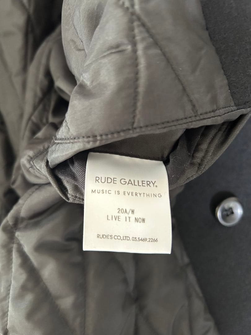 RUDE GALLERY BOA LONG COAT ブラック