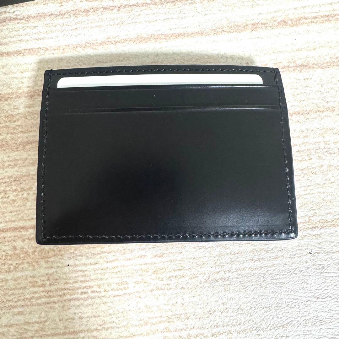 33 Paul Smith レザーリュクス シャイン 黒 名刺入れ 小銭入れ