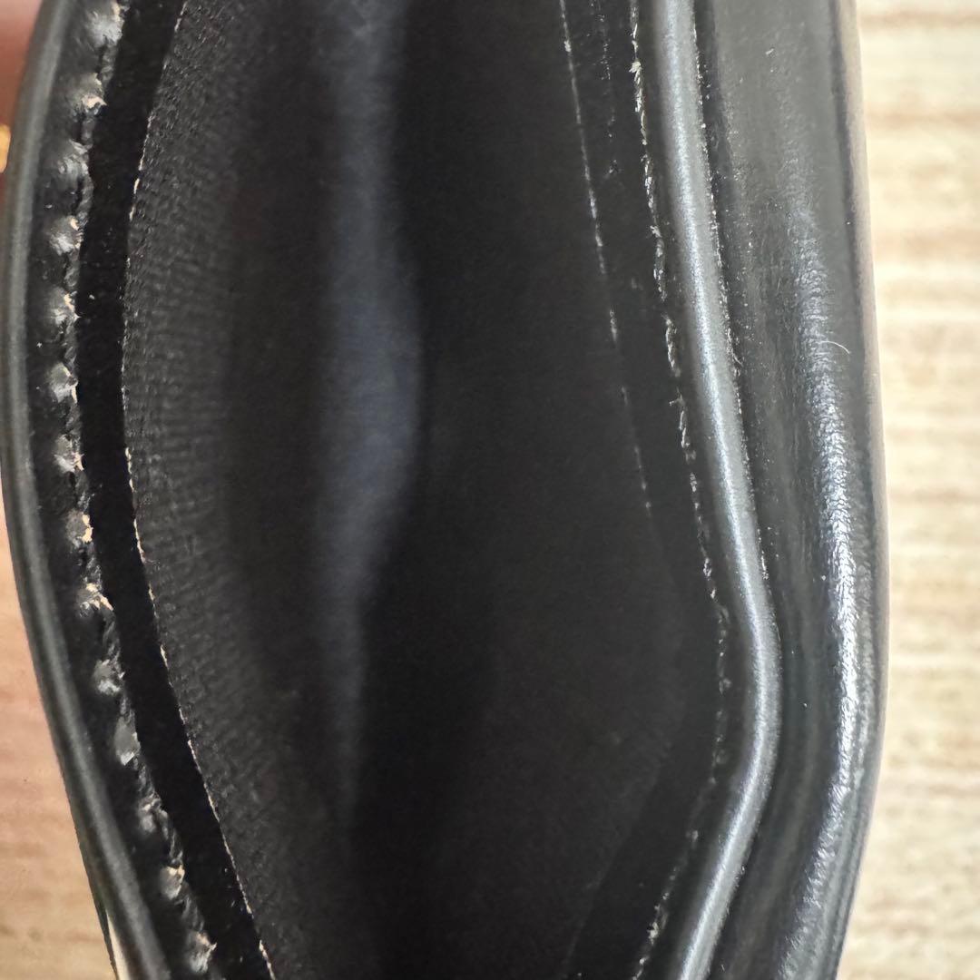 33 Paul Smith レザーリュクス シャイン 黒 名刺入れ 小銭入れ