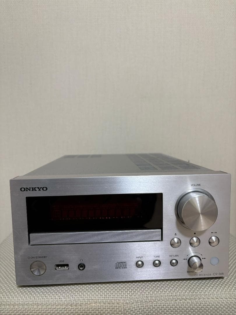 【美品】ONKYO CDレシーバー CR-555(S) 高音質アンプ