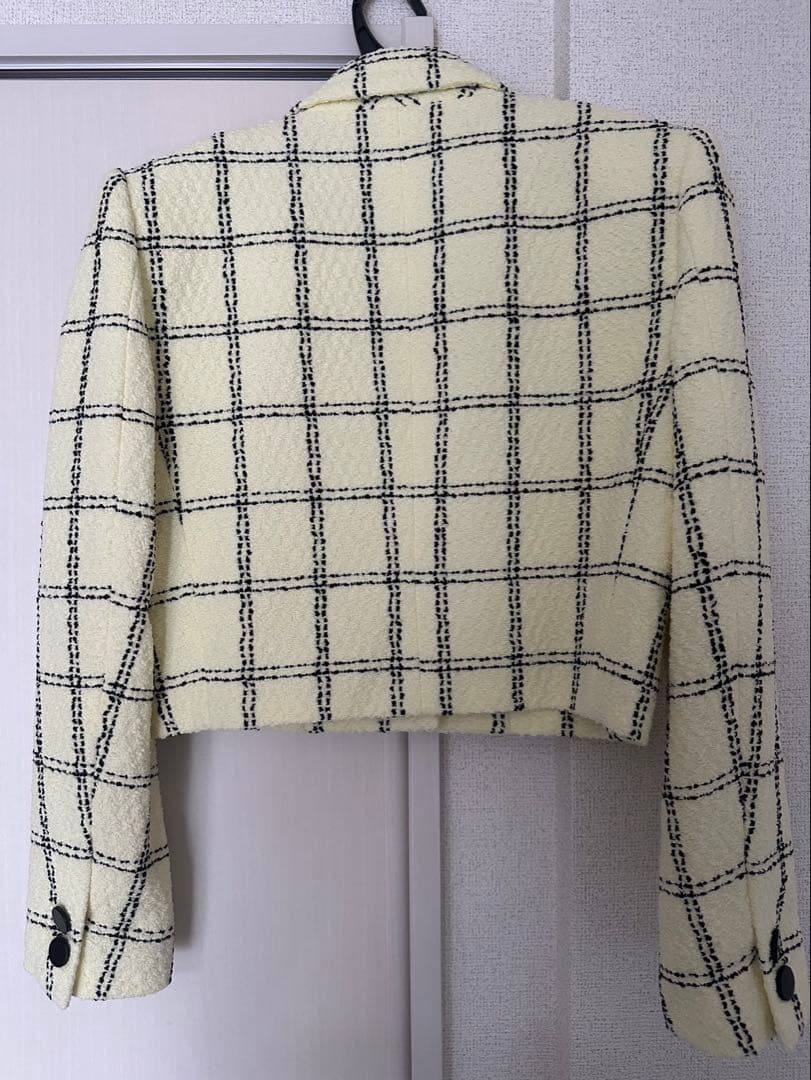 【最安値】sheller シェリエ 5th check tweed jacket