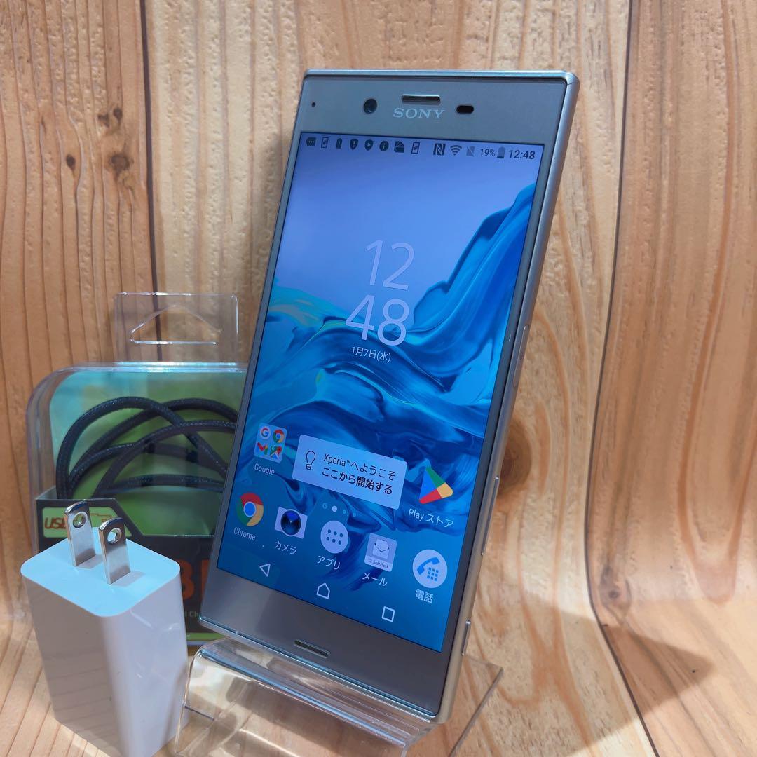 SIMフリー 本体 Xperia XZ 64GB 061G4 シルバー 電池良好