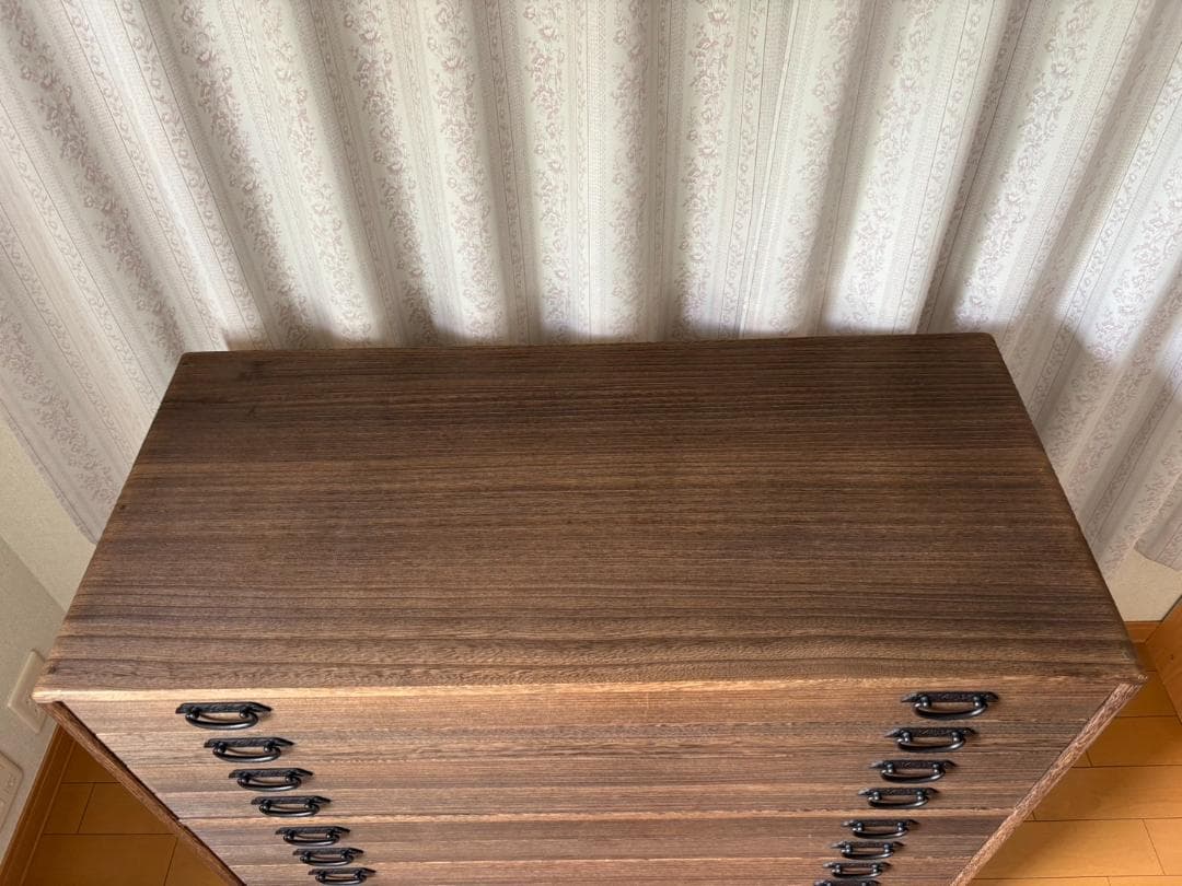 桐天然木たんす 　本焼磨き仕上げ 12段：