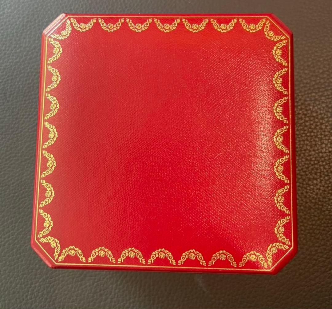 カルティエ　レッドレザー　ブレスレットボックス×ジュエリークリーナー