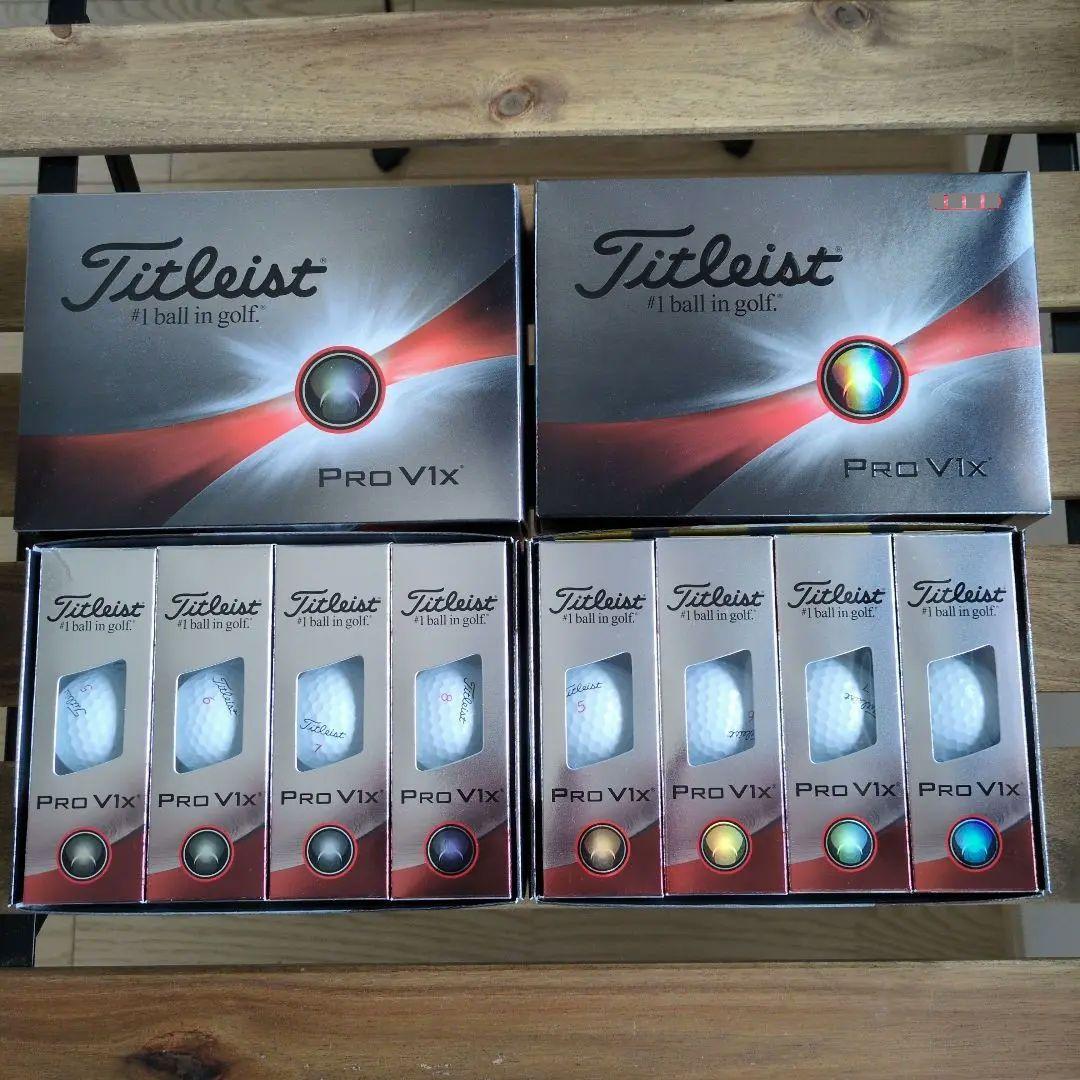 【新品】Titleist PRO V1X 2ダース 8スリーブ 24個