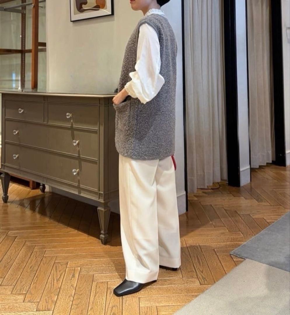 【28600円】試着のみ 今期トゥモローランドMACPHEEムートンロングジレ