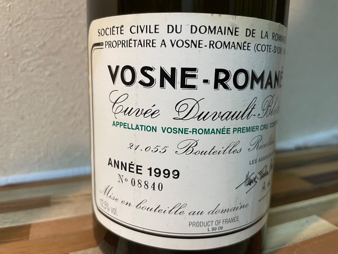 ワイン DRC VOSNE-ROMANEE Duvault-Blochet 2000