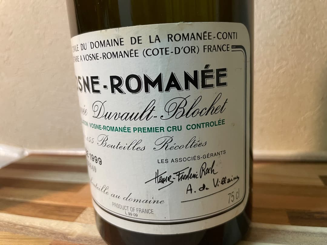 ワイン DRC VOSNE-ROMANEE Duvault-Blochet 2000