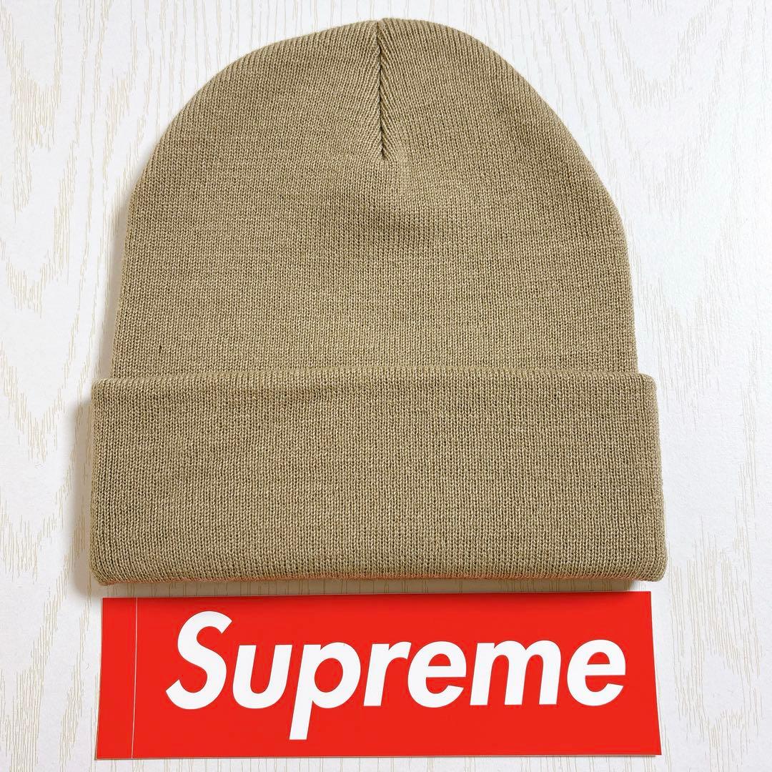 Supreme シュプリーム ニット帽　ビーニー　ベージュ　ストリート