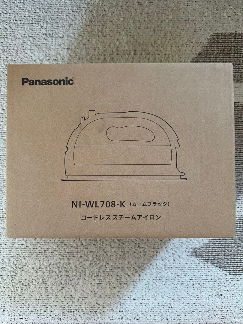 新品未使用　Panasonic NI-WL708-K コードレススチームアイロン